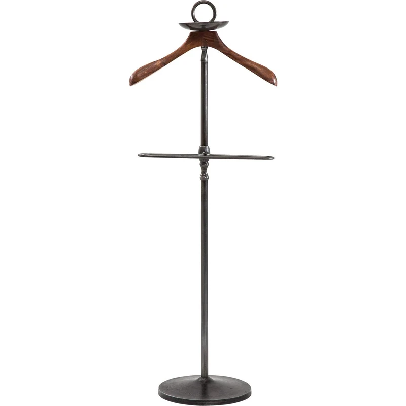 Kare Design Lord Servant Cosmopolitan Wardrobe, Metal, Black, 29 x 53.5 x 122 cm