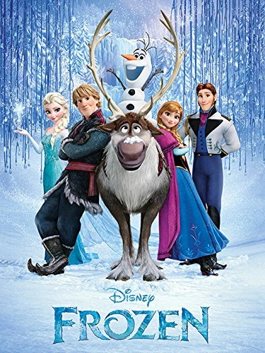 Frozen "Cast" Canvas Print, Cotton, Multi-Colour, 3.20 x 60.00 x 80.00 cm
