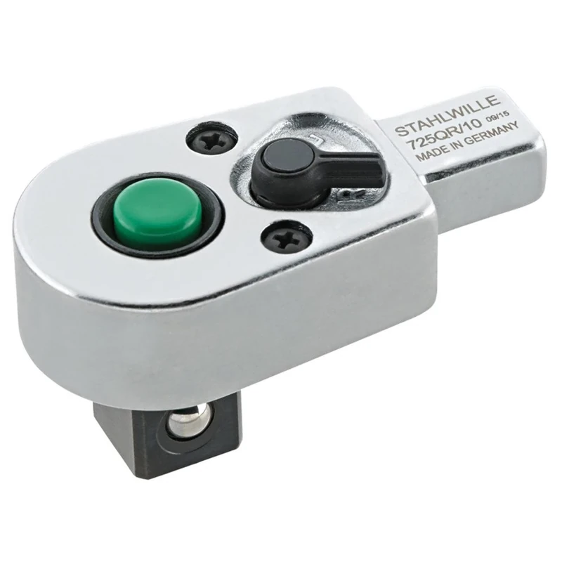 Stahlwille 725QR/ 4 Ratchet Wrench with QuickRelease, Silver, 1/4-Inch - 9 x 12 mm