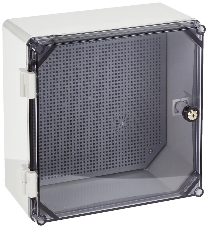 ELEKTRO-PLAST UNI-0/T Switch Cabinet with Lock 300 x 300 x 160 mm Distribution Cabinet Industrial Housing Empty Housing Switch Box White - Image 1