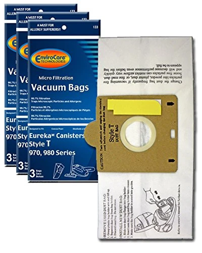 Eureka Style T Vacuum Bags (9 Pack) By Envirocare