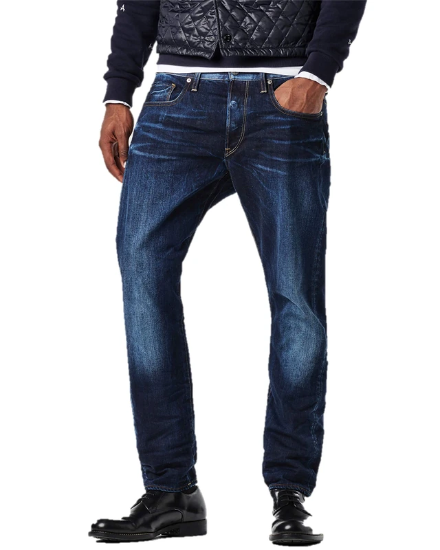 G-STAR Men's 3301 Regular Tapered Jeans, Blue (dk Aged 51003-6576-89), 28W / 32L