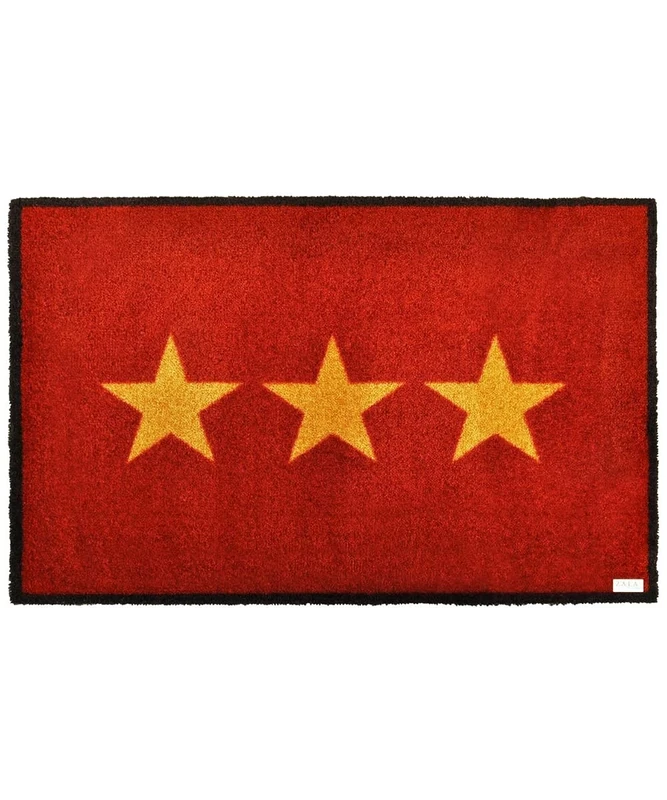 Zala Living Star Red Doormat Dirt Trapper Mat Door Mat Polyamide 120 x 200 x 0.7 cm