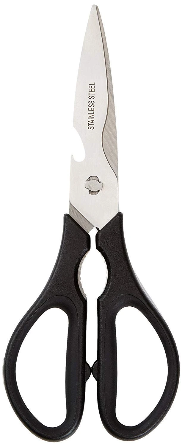 Amazon Basics Premium Multifunctional Kitchen Shears, Black