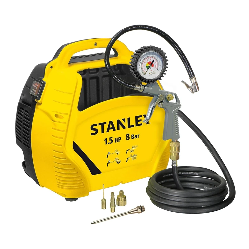 Stanley - Air Compressor Kit - 1.5 HP/8 Bar - with Accessories