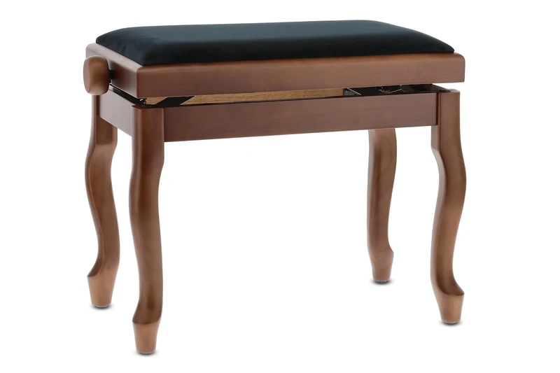 GEWA Piano Bench Deluxe Classic, walnut matte