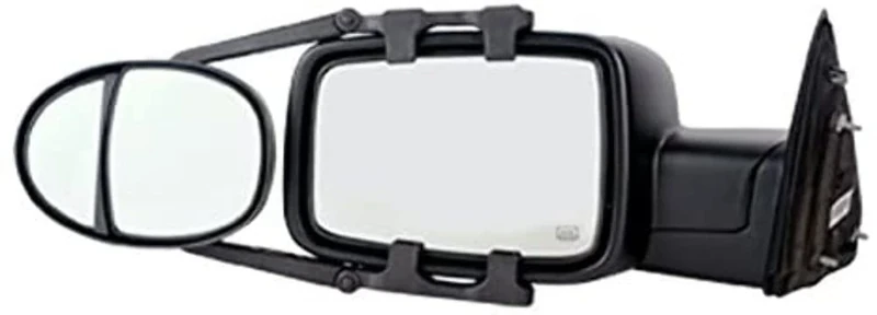 Fit System (3990) Dual Lens Universal Towing Mirror with Ratchet Mount System, Pair, 5"x 7"