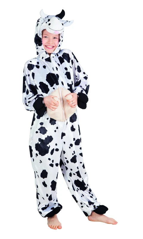Boland 88201 Children's Plush Cow Costume Size 140 for Boys and Girls Children's Carnival Animal Costume