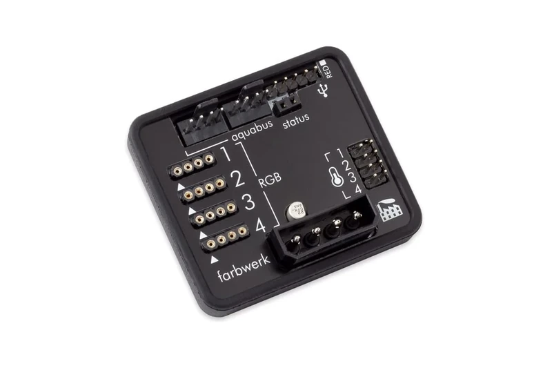 Aquacomputer Fan, 100mm, Black, USB, 5V DC, 2W, Compatible with Desktop, Server, High-Performance Computer - Image 1