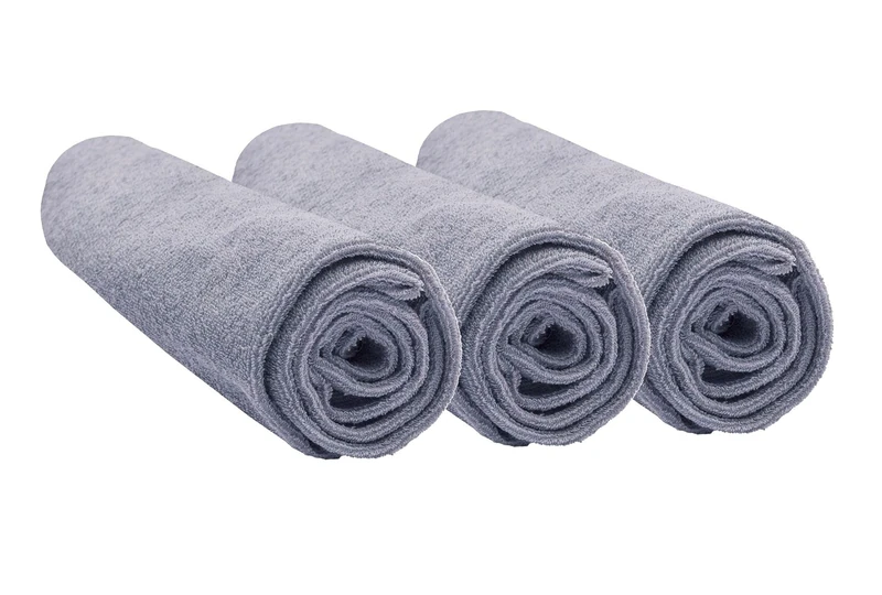 Easy dort Set of 3 Cotton Changing Mat Covers - 50 x 70 cm Grey