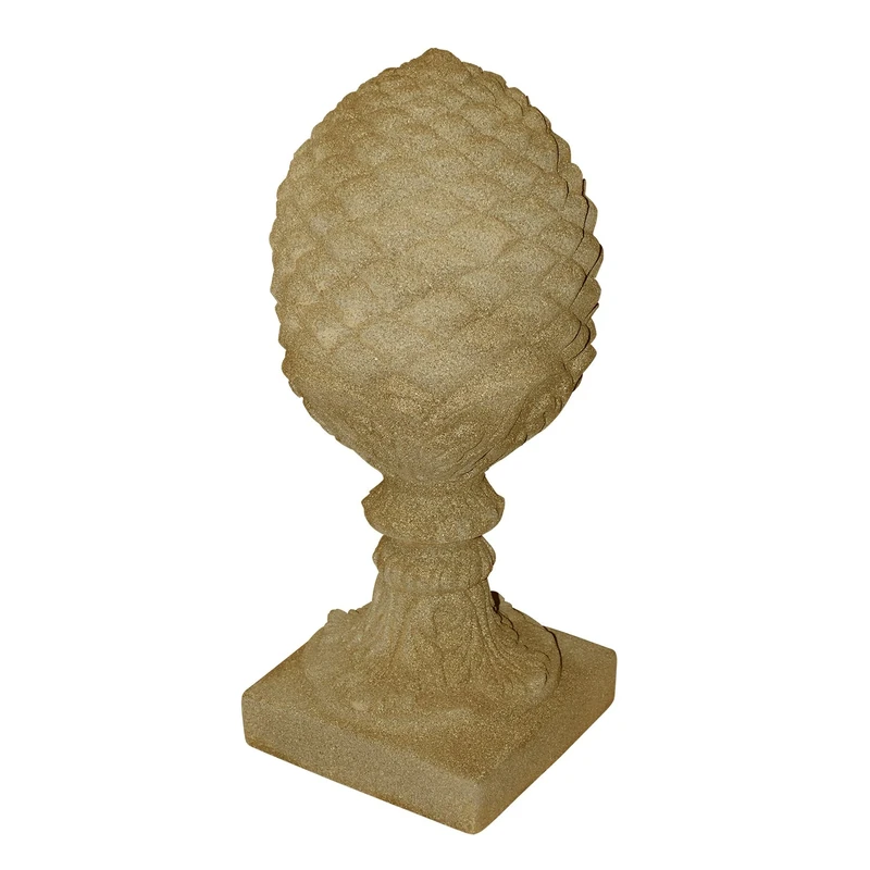 Emsco Group Pineapple Statue – Natural Sandstone Appearance – Made of Resin – Lightweight – 23” Height