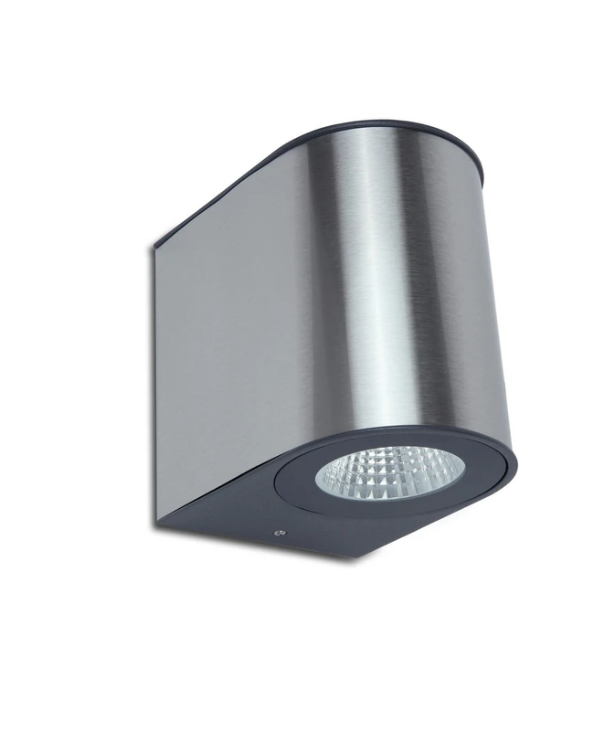 Eco Light Up and Downlight Gemini, IP54, 1890 M, 1240 lm, 24 W, 13.5 cm x 10.6 cm, stainless steel - Image 1