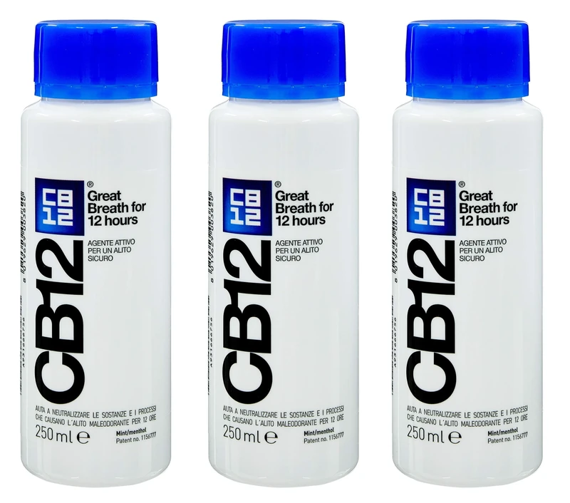CB12 250ML 3 Pack Mint / Menthol Mouthwash