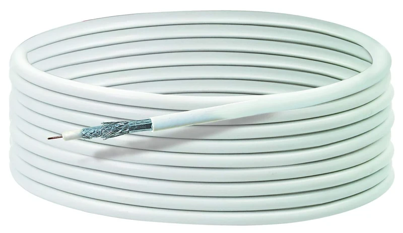 Schwaiger SAT Coaxial Cable Without Connectors 7 mm 110 dB 50 m White