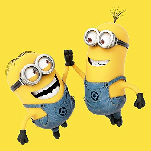 Pyramid International "High 5 Despicable Me Canvas Print, Multi-Colour, 85 x 85 x 1.3 cm