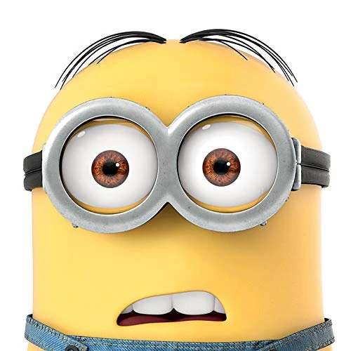 Pyramid International Dave Close Up Despicable Me Canvas Print, Wood, Multi-Colour, 85 x 85 x 1.3 cm