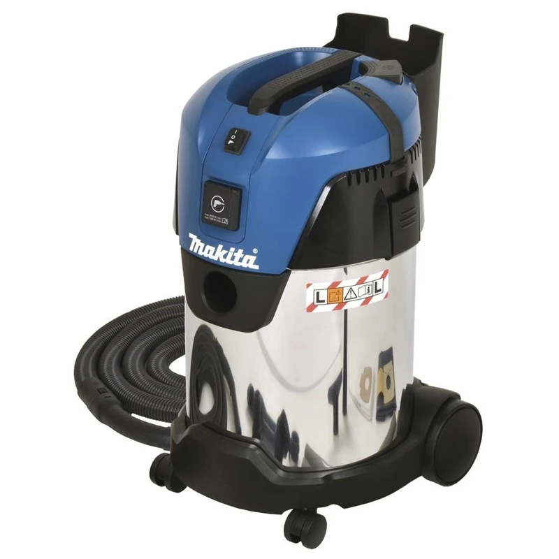 Makita VC3011L Vacuum Cleaner - Vacuum Cleaners (Drum, Dry&Wet, Home, Carpet, Hard Floor, Black, Blue, White, Dust Bag)