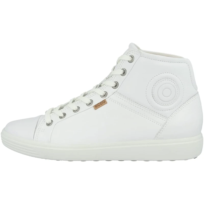 Ecco Soft 7 Ladies, Women’s Hi-Top Sneakers, White (WHITE 1007), UK (41 EU) - Image 1