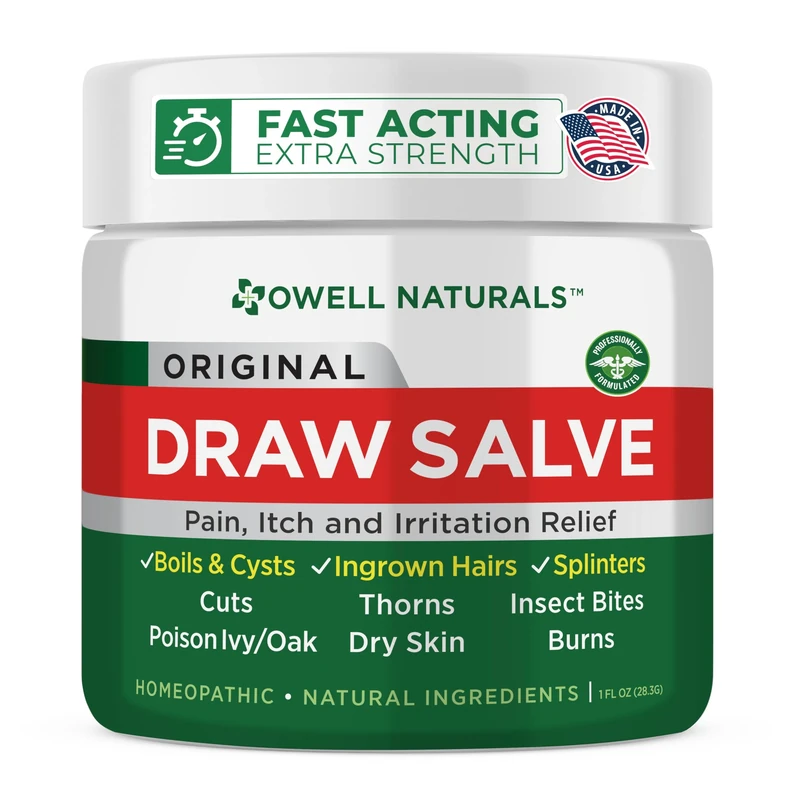 Amish Origins Draw Salve Ointment - 2 oz Skin Relief Tin - Image 1