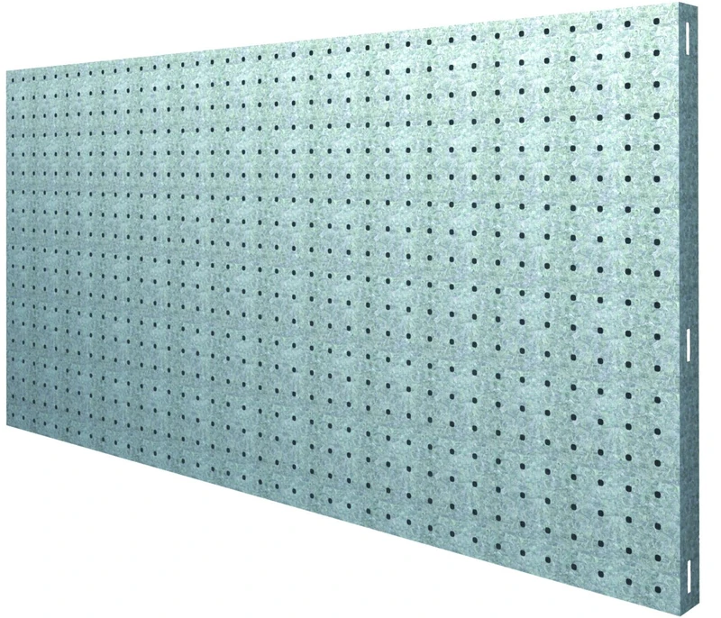 Simon Rack Tool Pegboard with 8 accesories, 600x900x35, Metal Pegboard, Galvanised - PANEL CLICK