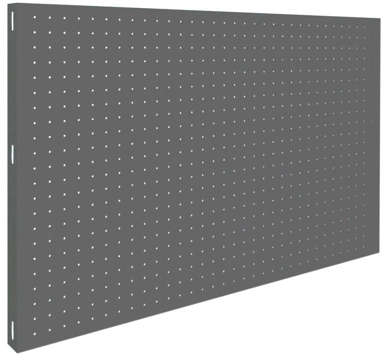 Simon Rack Tool Pegboard with 8 accesories, 600x900x35, Metal Pegboard, Grey - PANEL CLICK