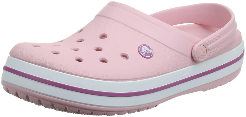 Crocs Unisex Crocband Clog, Pearl Pink Wild Orchid, 3 UK Men 4 UK Women