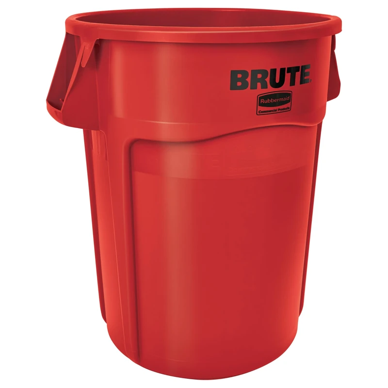 Rubbermaid Commercial Products Vented Brute Round Container 167 Litre Red FG264360RED