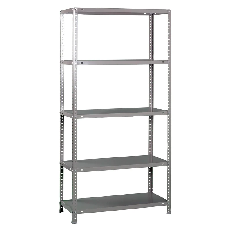 Simon Rack Garage Shelving Units 1800x900x400 mm, 5 Tier Steel Rack, 100 kg per Shelf, Grey - Comfort