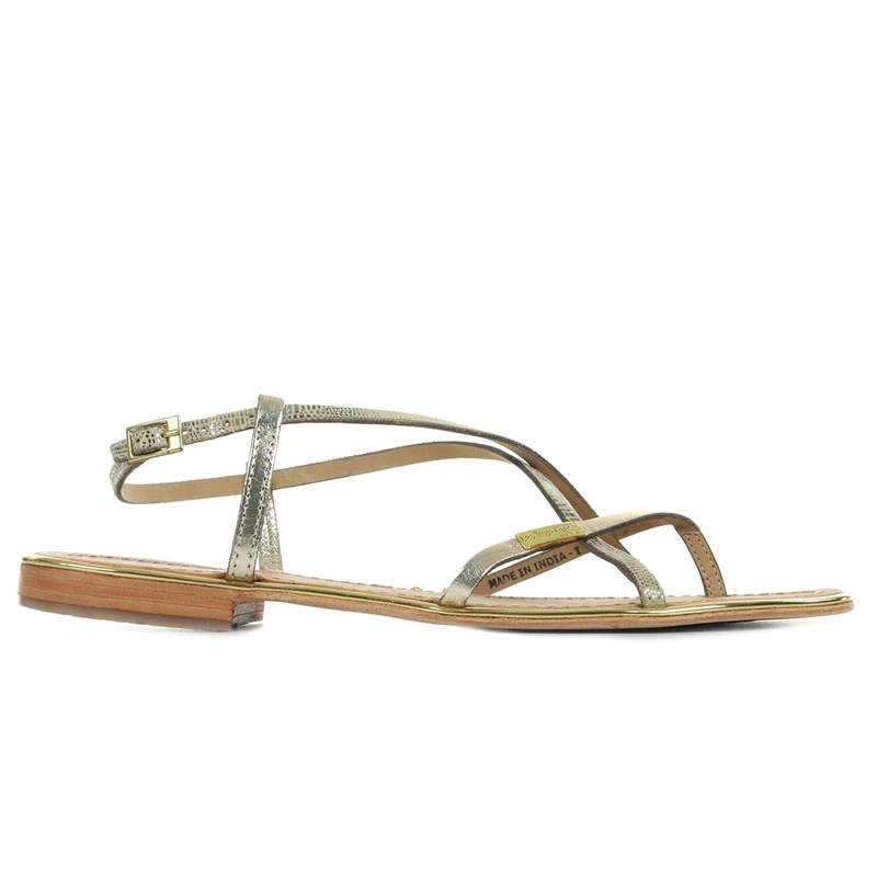 Les Tropéziennes par M. Belarbi Women's Monaco Sling Back Sandals, Gold (Or/Serpent), 4 UK