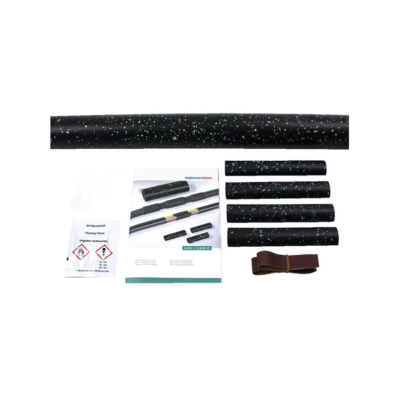 HellermannTyton 380-04006 LVK-5x1.5-16 PO-X BK Heat Shrink Connector Set Without Screw Connector