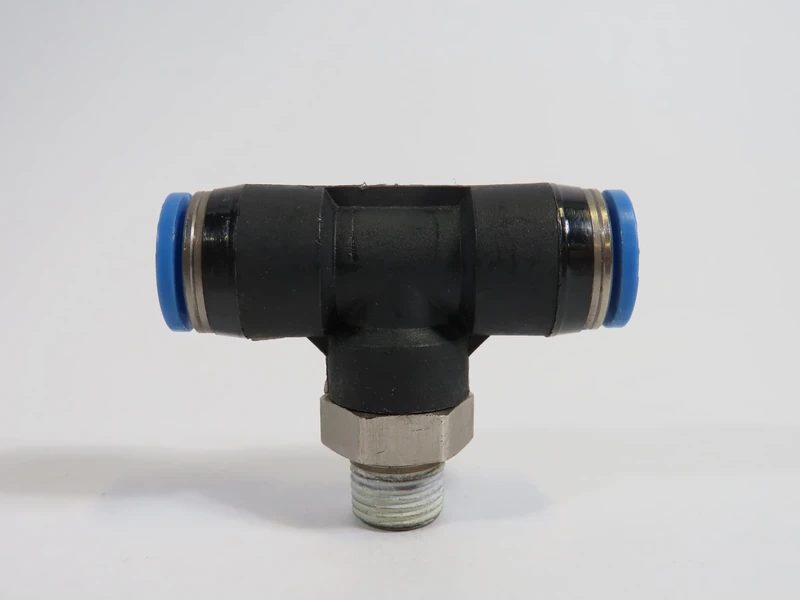 Festo QST-1/4-10 Push-In T-Fitting, 8 mm