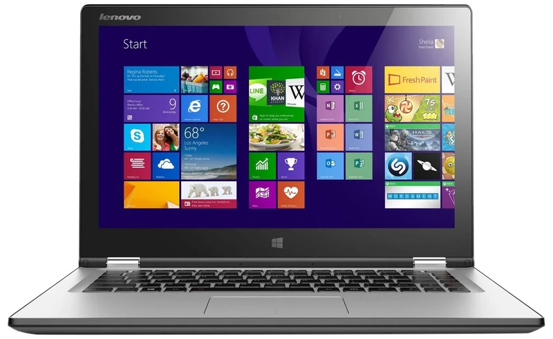 Lenovo YOGA 2 13.3-inch Convertible Touchscreen Notebook (Intel Core i3-4030U 1.9 GHz, 8 GB RAM, 500 GB HDD + 8 GB SSHD, Integrated Graphics, Windows 8.1) - Silver