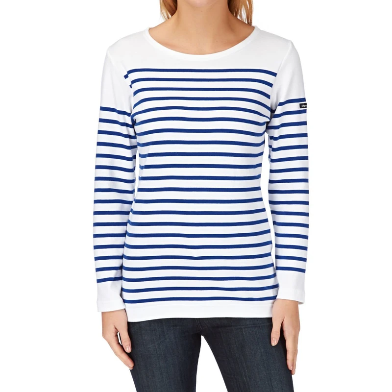 Armor Lux Women's 07231 T-Shirt, Blanc (Dw5 Blanc/Etoile Dw5), 14 (L)