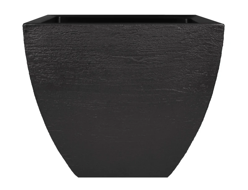 Tusco Products Planter, Black, 16-Inch