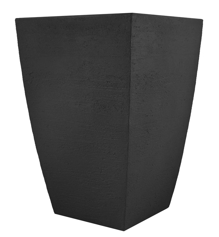 Tusco Products Garden Planter, Black, 23-Inch