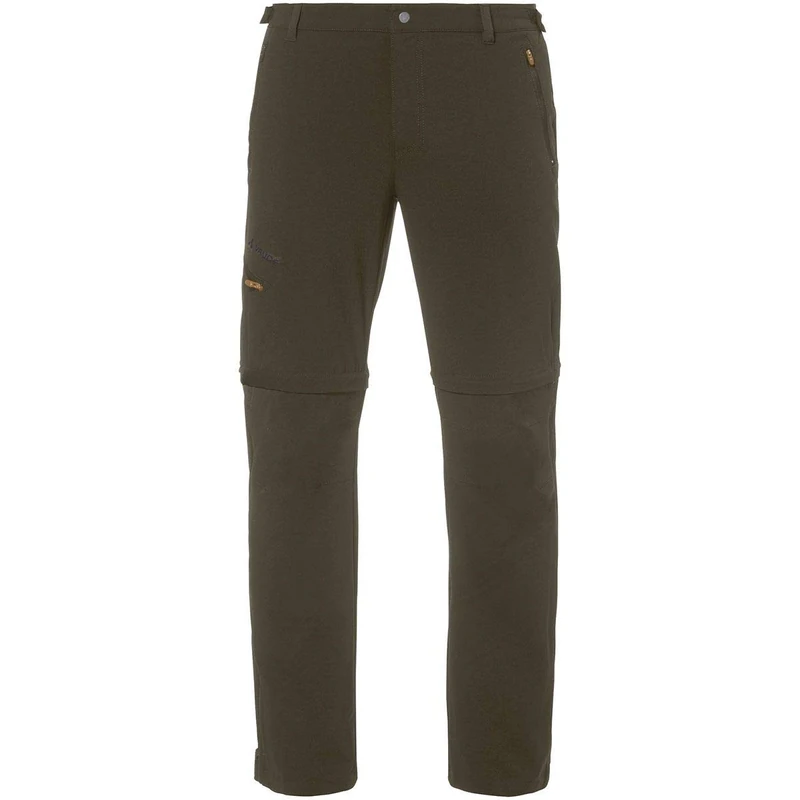VAUDE Farley Stretch T Zip II - Men’s Camping and Hiking Trousers, Men, Hose Men's Farley Stretch T-Zip Pants II Long, grey, XS