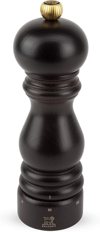 PEUGEOT - Paris u'Select 18 cm Pepper Mill - 6 Predefined Grind Settings - Made with PEFC Certified Wood - Made in France - Chocolate Colour