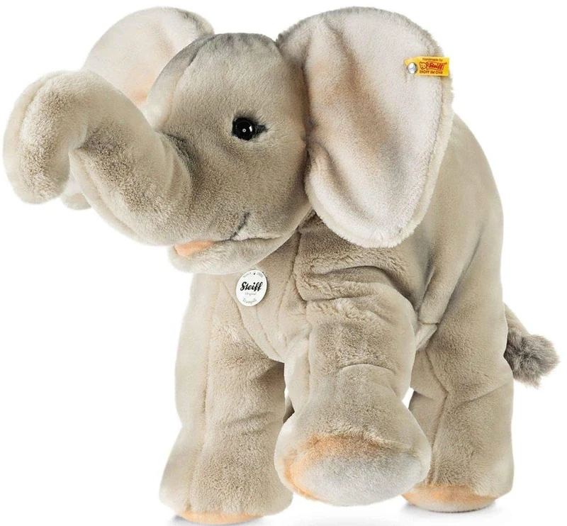 Steiff Trampili Elephant Plush Toy - Grey Soft Stuffed Animal - Image 1