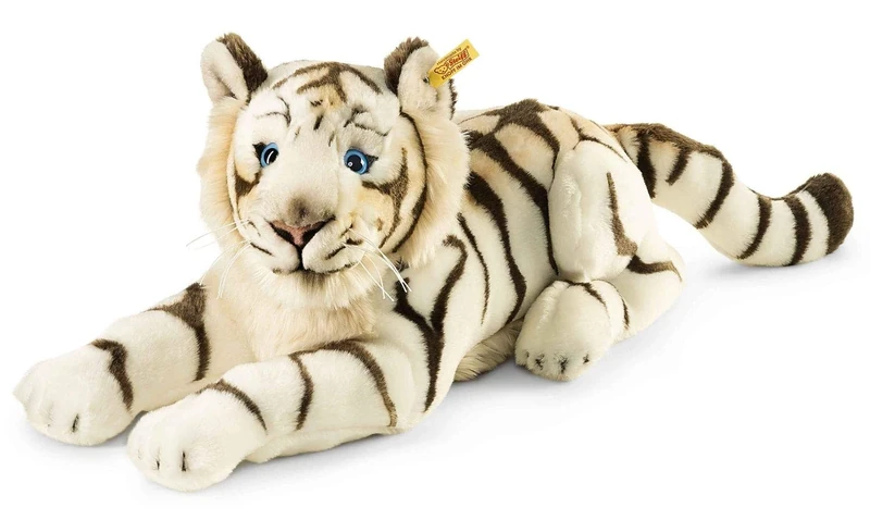 Steiff Bharat The Tiger Plush Toy (Striped White), 066153