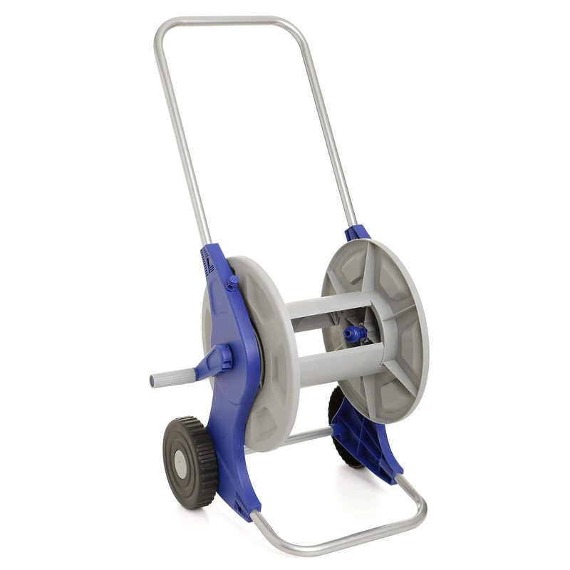 TATAY Hose cart with wheels, with 3/4" connection, hand rolled, made of anti-UV plastic and steel.