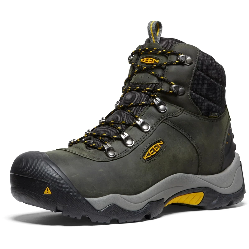 KEEN Men's Revel Iii High Rise Hiking Boots, Grey Magnet Tawny Olive 0, 10.5 UK Narrow