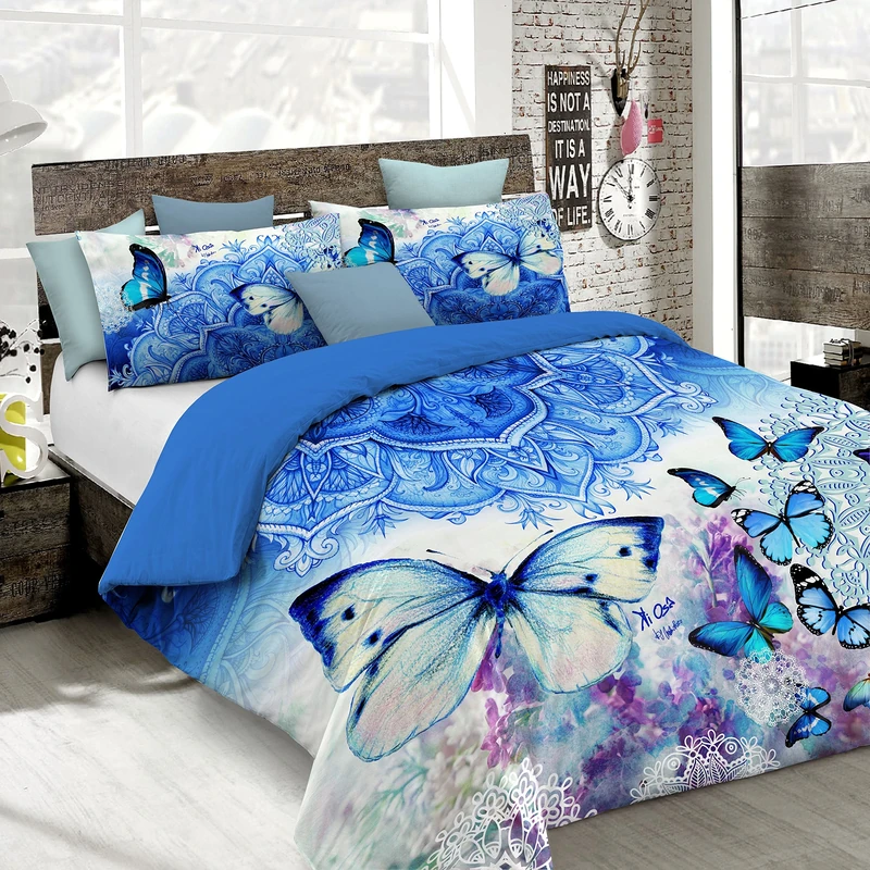 KI-OSA Duvet Cover Set with Full Coverage Digital Print,250x200cm, KIO634, KIO 634, DOUBLE