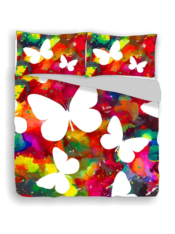 Italian Bed Linen ki-osa by Matteo Bosio Multi-Colour Duvet Cover Set 250 x 200 cm Multicoloured 5