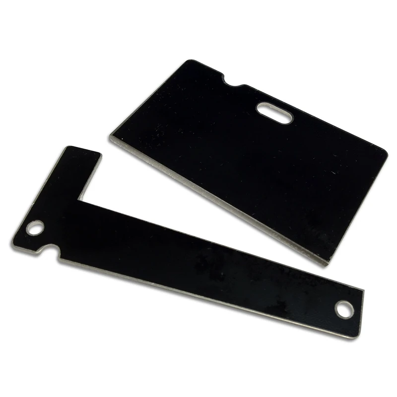 START International ZCM1000P254 Upper and Lower Blade Accessory Set for zcM1000-2 (M1000) UK, zcM2000-2UK Electric Tape Dispensers, Silver (Pack of 2)