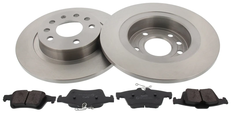 MAPCO 47705 brake set, brake discs and brake pads, rear