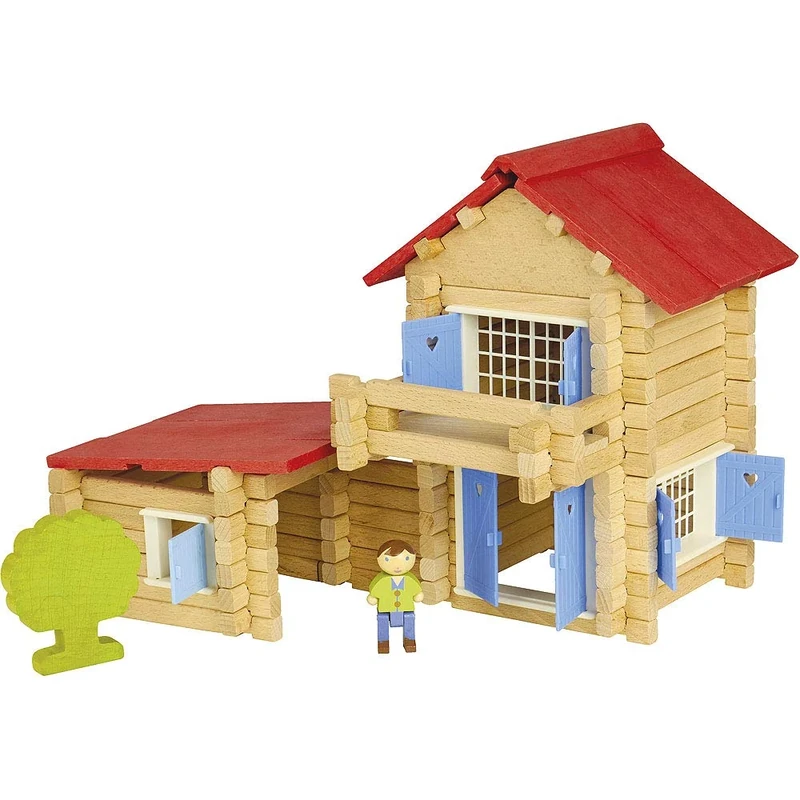 Jeujura JeujuraJ8033 Chalet Wooden Construction Kit (140-Piece)