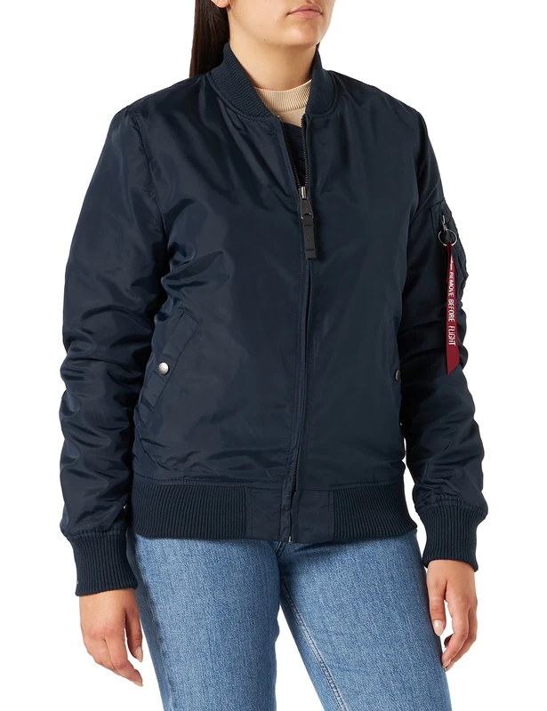 Alpha Industries MA-1 TT Bomber Jacket for Ladies Rep.Blue