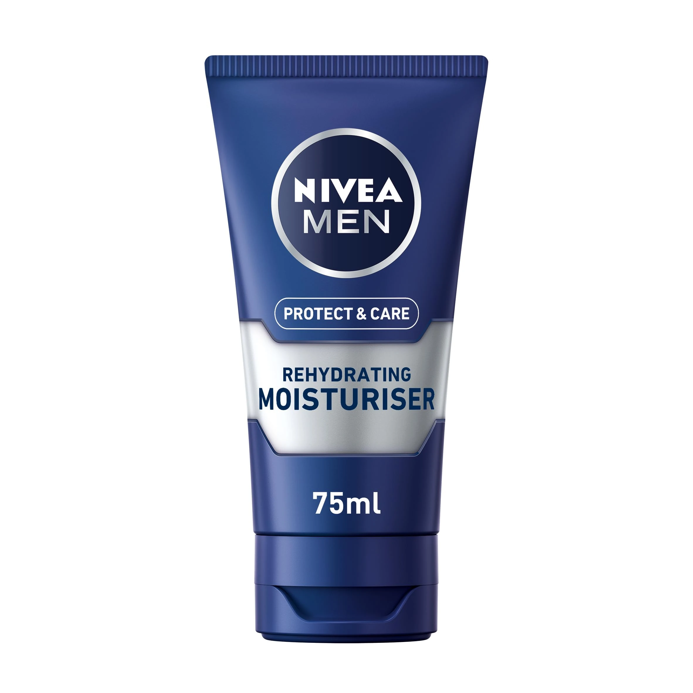 NIVEA MEN Protect & Care - Rehydrating Moisturiser - Mens Face Cream - Enriched With Aloe Vera & Pro-Vitamin B5 - Soothing & Regenerating - 48h Hydratation - Non-Greasy - For Dry Skin - 75ml