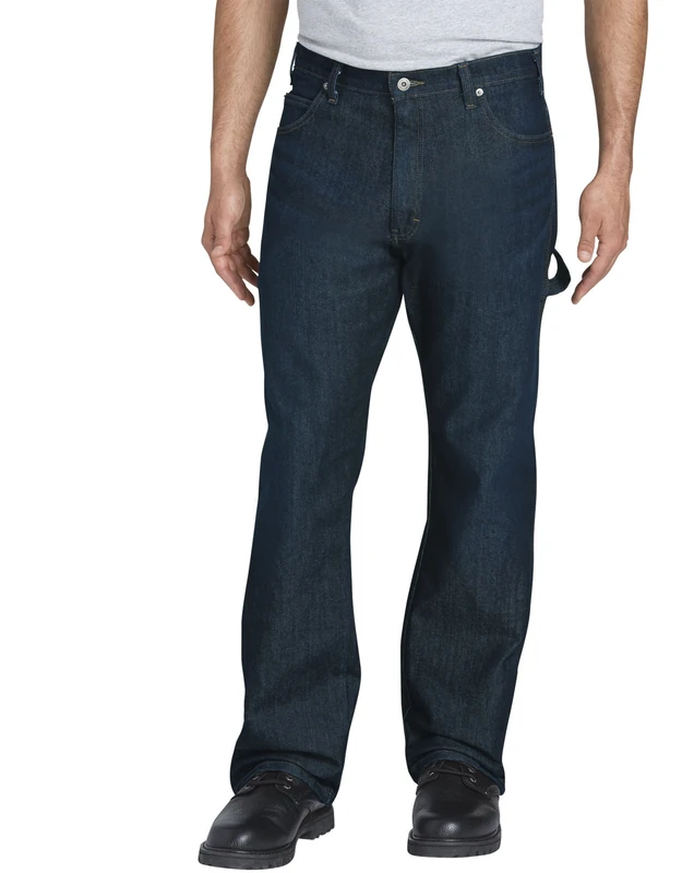 Dickies Men's Relaxed-Fit Five-Pocket Flex Performance Carpenter Jean - Blue - 42W x 32L