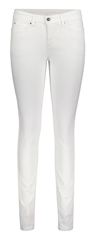 MAC Damen Straight Leg Jeanshose Dream Skinny, Gr. W36/L28 (Herstellergröße: 36/28), Weiß (white denim D010) - Image 1
